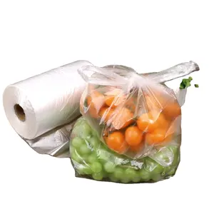 T-shirt handle bags on roll grocery bag with t-shirt handle vest carry design popular packaging Vietnamese supplier medium price