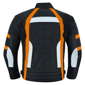 Blouson de moto pour homme à manches longues, coupe-vent, color-block, toutes saisons, vêtements de course, blouson de moto - Product Image 2