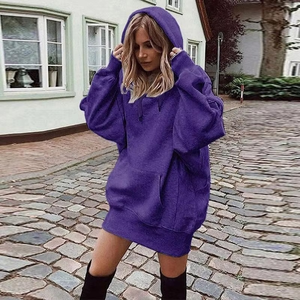 Sudadera con Capucha para Mujer de Alta Demanda, con Logotipo Personalizado, Estilo Casual, Corta, Oversize, Transpirable - Product Image 5