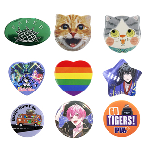 Round <strong>Button</strong> <strong>Badge</strong> Customization Factory Dia.25mm/30mm/50mm/100mm Existed Molds Tin <strong>Badge</strong> With Custom Printing Logo - Product Image 6