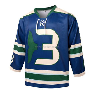 Low MOQ custom logo wholesale high quality printed <b>men</b> sports ice hockey jersey - Product Image 1