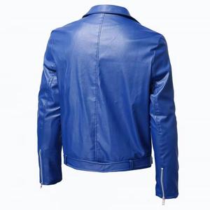 Genuine <b>Leather</b> Men's <b>Retro</b> Motorcycle <b>Jacket</b> Breathable Fur Trim Sherpa Lined Slim-Fit Lapel Coat Streetwear Casual Trend - Product Image 4
