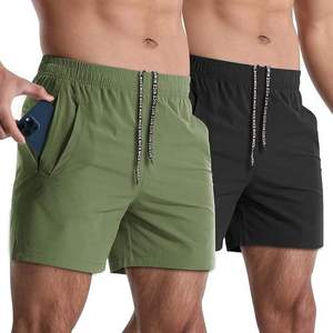 Shorts de sport pour hommes de haute qualité personnalisés, en nylon monocouche, cargo, à séchage rapide, pour le tennis et l'entraînement - Product Image 2
