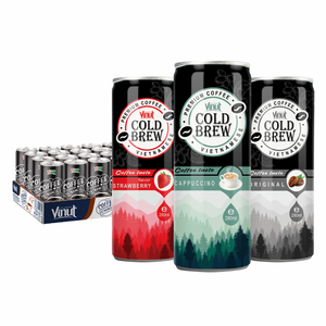Bebida de Café Frío en Lata de Aluminio de 250 ml, Marca Privada VINUT, OEM, Sin GMO, Sin Lácteos, Arábica Robusta, Brix 8%, Paquete de 24 Latas - Product Image 1