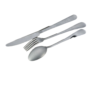Indian Modern Stainless Steel Western Flatware Set Includes <b>Steak</b> <b>Knife</b> Fork Spoon Dessert Spoon Dishwasher Safe Mirror Polish - Product Image 2