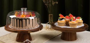 Soporte de Madera para Postres con Cubierta de Vidrio, Antiadherente, Ecológico y Apto para Lavavajillas - Product Image 3