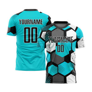 Tenue de football personnalisée 2026 pour équipe, grande taille, manches courtes, logo frontal, 100 % polyester, imprimé par transfert thermique - Product Image 4