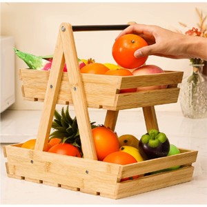 Soporte rústico de madera de 3 niveles para servir, bandeja de madera para masa, soporte escalonado para exhibir pasteles y repostería, centro de mesa, soporte para platos de comida - Product Image 5