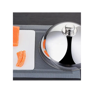 Couverture alimentaire en acier inoxydable poli miroir, faite à la main, pour restaurant, buffet, traiteur, banquet de luxe, présentation des aliments - Product Image 3