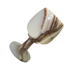 Verres à vin courts en onyx vert ombré moderne, grandes dalles de marbre, gobelets haut de gamme pour la cuisine et la vente en gros, faible MOQ, les plus vendus - Product Image 6