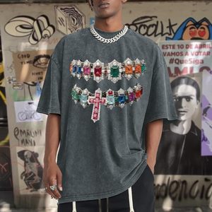 Camiseta Oversize para Hombre, de Algodón, de Corte Holgado y Cuadrado, con Hombros Caídos, Manga Corta, Estilo Casual y Urbano - Product Image 5