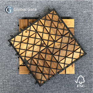 Baldosas de Madera de Acacia Vietnamita Contemporáneas para Exteriores, Impermeables y Antideslizantes, con Acabado Mate y Aceitado, Modelo GV-012A de Viet Wood - Product Image 2