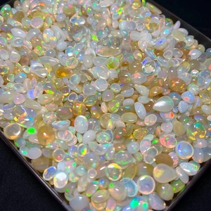 Lot de 5000 carats d'opales naturelles éthiopiennes, pierres précieuses en vrac, taille ovale, polies, opalescentes, pour la fabrication de bijoux, pierre de naissance d'octobre, tiers - Product Image 5