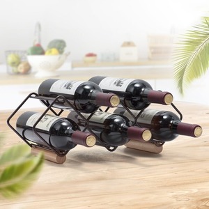 Support à vin moderne en métal, élégant, pour une bouteille, à poser sur comptoir - Product Image 4