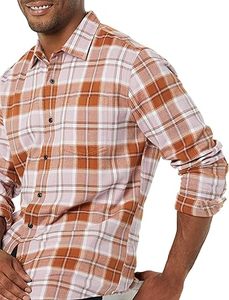 Chemise en flanelle à carreaux pour hommes, 100% coton, motif à carreaux, tissu flanelle teint en fil, décontractée, vente en gros, logo personnalisé - Product Image 2