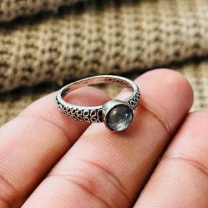 Trendy Fashion Unique <b>Labradorite</b> <b>Ring</b> Oxidized Silver Plated Brass Dainty <b>Ring</b> Statement Vintage Wholesale <b>Ring</b> For Women - Product Image 2
