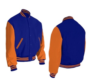Unisex Lightweight Varsity Baseball Jacket Casual Letterman Bomber Windbreaker <b>Coat</b> with Stand Collar for Men and Women - Product Image 4