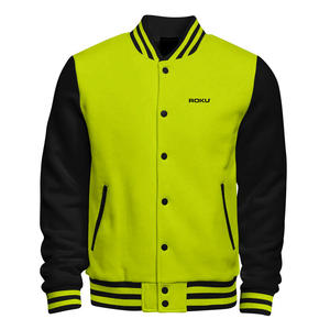 Chaqueta universitaria con letras de béisbol personalizada de alta calidad de fabricante OEM para hombre, chaqueta informal de invierno con bordado de chenilla y mangas completas - Product Image 1