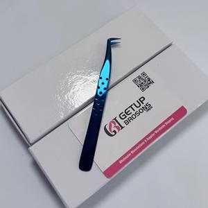 แหนบต่อขนตา GETUP BROSONS IMPEX Blue Plasma 90 องศา ปลายเรียบ ทำจากสแตนเลส แข็งแรง ทนทาน ใช้งานได้อย่างแม่นยำ - Product Image 5