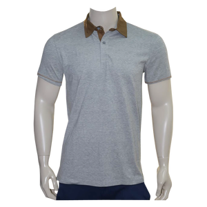 เสื้อเชิ้ตผู้ชายขายดีที่สุด ผ้าผสมสแปนเด็กซ์/คอตตอน ย้อมสีแบบ Garment Dyed เป็นมิตรต่อสิ่งแวดล้อม ทรงปกติ แขนสั้น คุณภาพส่งออก - Product Image 3