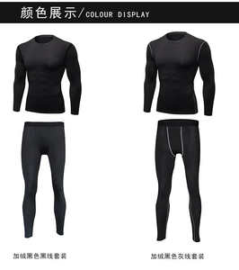 Ensemble de sous-vêtements thermiques pour homme de qualité supérieure, toutes saisons, tissu en spandex/polyester, respirant, séchage rapide, écologique, grande taille - Product Image 4