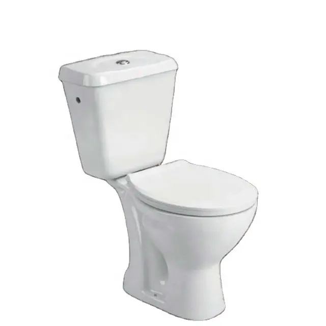 Conjunto De Banheiro De Louças Sanitárias 2 Peça Modelo Quadrado Barato Com Tampa De Assento Encaixe Lavagem Dowm WC WC