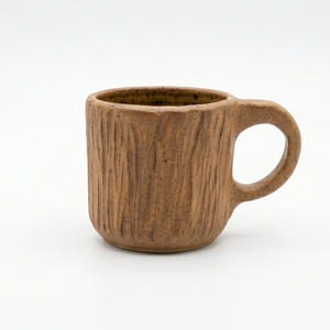 Taza de Café de Madera de Alta Calidad, Taza de Té Rústica Hecha a Mano, Vajilla Personalizada, Diseño Vintage de Madera Sintética, Madera de Teca FSC 100% - Product Image 1