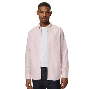 Chemise en tissu Oxford en pur coton de qualité supérieure pour hommes – Douce, respirante, à manches longues, coupe classique, chemise habillée décontractée élégante - Product Image 3
