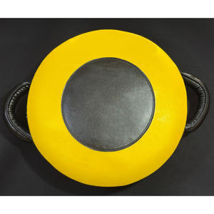 Bouclier de boxe en cuir véritable de haute qualité, écologique, respirant, confortable, couleurs personnalisées, bouclier de frappe circulaire - Product Image 1