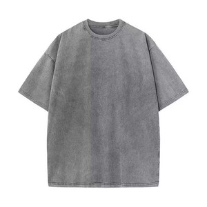 T-shirt surdimensionné pour homme de haute qualité, personnalisable, vente en gros, impression de logo personnalisé, respirant, 100% coton, été - Product Image 4