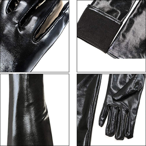 Windproof And Waterproof Opera <b>Gloves</b> Genuine Leather Tending Product With Solid Color Breathable Opera <b>Gloves</b> - Product Image 6