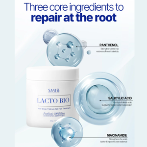 Tratamiento Capilar Concentrado Postbiótico SMIB Lacto Bio, 100 Mil Millones de Probióticos, Cuidado del Cuero Cabelludo, Reparación, Anti-Rotura, Suavidad y Brillo - Product Image 2