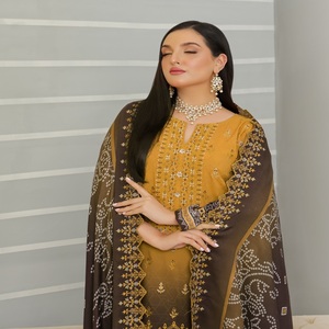 Ropa india y pakistaní para damas Trajes de 3 piezas con estampado digital Colección hermosa y elegante de Bin Hameed Vol GULFISHAN - Product Image 5