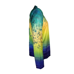 Camisa de Pesca de Talla Grande, Suministro de Fábrica, OEM, Secado Rápido, Transpirable, Manga Larga, Protección UV UPF 50, Poliéster - Product Image 6