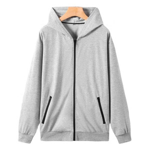Windproof Men's Long Sleeve Hoodie High Durable & Breathable Features <b>Zip</b> Up <b>Hood</b> For Men In Low MOQ Custom Zipper Hoodies - Product Image 1