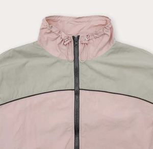 Chaqueta Cortavientos de Nailon con Capucha, Transpirable e Impermeable para Mujer, Talla Grande, Diseño Color Block - Product Image 4