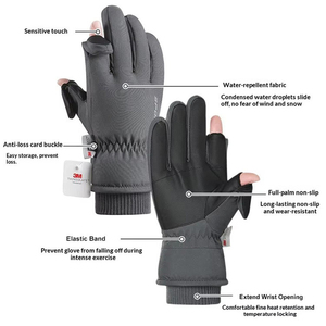 Fashion Insulated Winter <b>Gloves</b> for Men Waterproof Ski & Snowboarding Motorcycle <b>Gloves</b> Warm Fleece Lining for Sports <b>Gloves</b> - Product Image 4