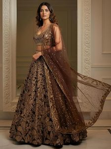 Elegant <b>Gold</b> <b>Sequined</b> A-Line Bridesmaid Dress With Crop <b>Top</b> Sleeveless Floor-Length Scoop Neckline Natural Waist Classic Style - Product Image 2