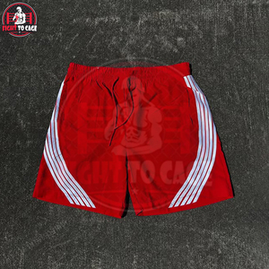 Shorts décontractés en nylon pour hommes, taille élastique, haute performance, légers, avec logo personnalisé et bandes latérales – Collection Streetwear 2026 de haute qualité - Product Image 5