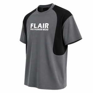 Custom Oversized Streetwear <b>Raglan</b> T-Shirt | Premium Cotton Jersey Color Block Tee | - Product Image 5