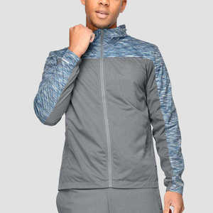 Veste coupe-vent légère pour homme, à capuche, imperméable, respirante, pour le sport, la course à pied, la randonnée, avec fermeture éclair - Product Image 1