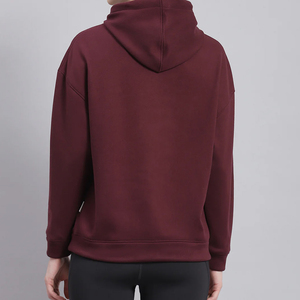 Sweat à capuche décontracté pour femme, style streetwear, hiver, écologique, respirant, anti-plis, 100 % coton molletonné, manches longues, confortable - Product Image 2