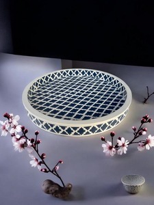 Decorative Resin Serving <b>Tray</b> for Hotels and Events Polished Handmade Mode with Customizable Design for <b>Tea</b> Coffee - Product Image 3