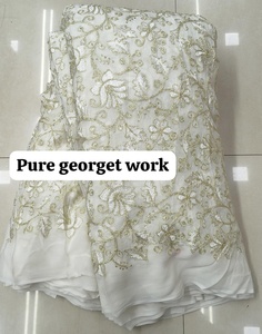 Tissu Premium 100% Viscose Style Soie Non Cousu Teignable Blanc Lourd Séchage Rapide Enduit PA Doux et Transparent pour Saris et Blazers - Product Image 1