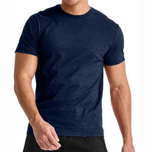 เสื้อยืดคอตตอนผสมคุณภาพพรีเมียมสำหรับผู้ชาย เนื้อผ้านุ่ม สวมใส่สบาย คอกลม เหมาะสำหรับใส่ทุกวัน - Product Image 1