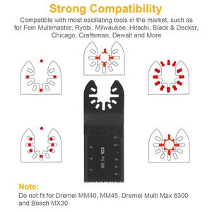 Lama Oscillante in Metallo per Utensili Multifunzione, Compatibile con Fein Multimaster Multi-Max, Dewalt, Craftsman, Ridgid, Makita, Milwaukee - Product Image 4