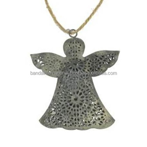 <b>Iron</b> Hanging Decorative Item With Silver Finished For Home Decoration And Other Christmas Decoration - Product Image 2
