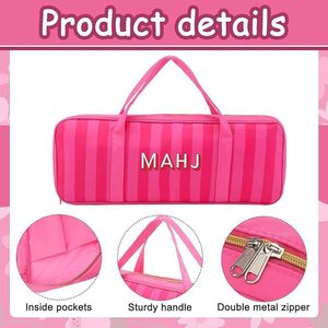 Bolsas Vacías para Fichas y Soportes de Mahjong con Asa y Cremallera, Bolsas de Almacenamiento para Soportes de Mahjong, Accesorios para Juegos de Mahjong, Regalos - Product Image 4