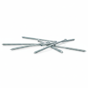 PDC Industrial Grade <b>Double</b> <b>Ended</b> Zinc Plated Inch/Metric Carbon Steel Wood Fasteners Class 4.8 6.8 Slotted Head Partial <b>Screws</b> - Product Image 3