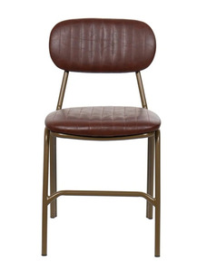 Chaise de bar moderne et durable avec siège en tissu et structure en métal, design industriel pour bar à domicile et usage commercial - Product Image 3